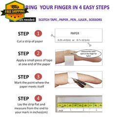6 Pack Oval Finger Splints Waterproof for Arthritis Trigger Mallet Finger Thumb