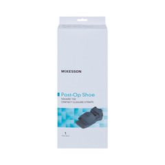 McKesson Black Post-Op Shoe Large Contact Closure Straps 155-79-81237