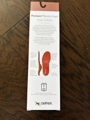 Aetrex Memory Foam Orthotic Insoles L2325 Flat Low Arches Full Length W6