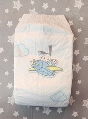 Pack of 2 New Kiddo Fluffy Fly Cloth Backed Adult Diapers ABDL Pampers