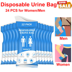 Disposable Travel Urine Bags 24PCS – 800ML Leak-Proof Unisex Emergency Pee Bags