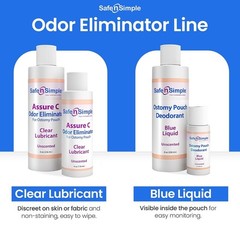Safe n‘ Simple Ostomy Deodorant Classic Blue – Odor Eliminator 8 Fl Oz