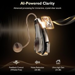 Audien PRO ION 2 BTE Bluetooth Hearing Device FS Music/Phone/App/OTC Rec Device)