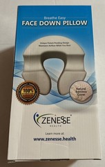 Breathe Easy Premium Face Down Pillow Zenesse Orthopedic Support Bamboo Cover