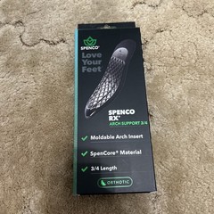 Spenco RX Orthotic Arch Support 3/4 Length Insoles Women 5-6