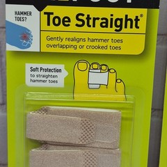 2 Pack- Profoot Toe Straight Hammertoe Wrap Comfortable One Size Fits All Gentle