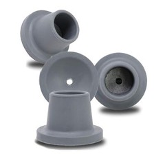Replacement Feet for Shower Chair Bath Seat 1-1/8″ I.D Grey Non-Skid Rubber