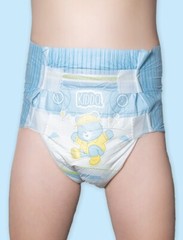 2-Pack of New Teddy’s Ultra 4 Tape ABDL Adult Diaper Size Medium Cloth Backed