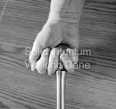 Solid Titanium Walking Cane – Ball Handle – Extraordinary Custom Quality
