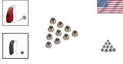 Comfortable 8mm Smoky Gray Hearing Aid Domes – Soft Silicone Open Fit Ear Pieces