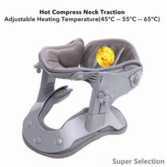 Heating Cervical Traction Device Inflatable 3 Heat & 5 Traction Levels Neck