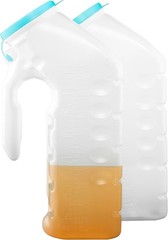 32 Oz Durable Male Urinal Set with Glow in the Dark Lid – Perfect for Travel