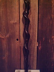 brass HAME handle walking stick cane vine spiraled shaft custom made in the USA