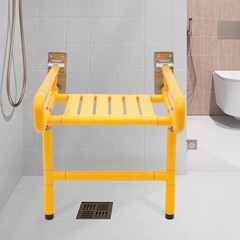 Wall Mounted Fold Up Bath Seat Shower Chair Folding Shower Seat Bathroom 440lbs