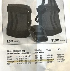 RCAI TLSO : Thoracic Lumbar Sacral Orthosis Model 46-TLSA – Size AVERAGE