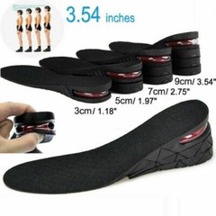 5cm Air Cushion Height Increase Heel Shoes Insoles Inserts Taller Lift Pad