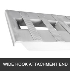 60/72/84/94“Aluminum Ramps 6000Lbs Truck Car Auto Trailer Ramps Hook end