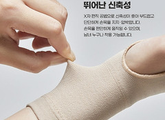 Sensian Wrist Support Band Beige Free Size Set of 2 Hand Wrist Brace Support