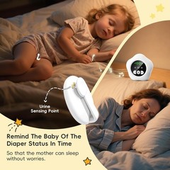 Bedwetting Enuresis Alarm Wireless for Boys and Girls, Compact & Comfortable NEW