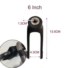 Wheelchair Front Fork Accessories Black for Wheelchairs Solid Wheels Elder