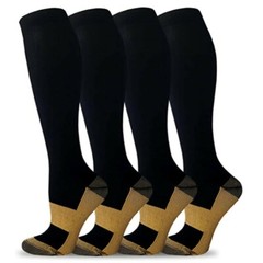 3 Pairs Bamboo Compression Socks 10-20mmHg Moisture Wicking Support Stocking XXL