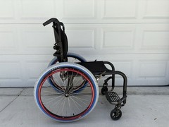 Ki Mobility Rogue Rigid wheelchair OFF ROAD WHEELS.