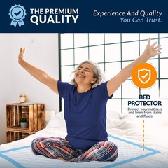 MED PRIDE Disposable Underpads 25 Count 23″ x 36″ Super Absorbent Bed Pads