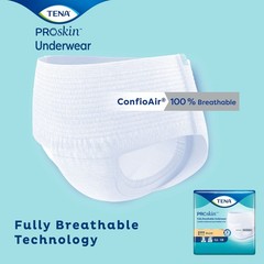 Disposable Pull-On Underwear for Adults, Large, Tear-Away Seams, 18 Count