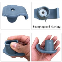 4Pcs Walker Glide Skis Universal Replacement Feet Rubber Tips Cap Folding Walker