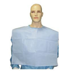 Disposable Waterproof Apron Bib Tie Type Absorbent Sheet White Blue Pack Options