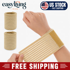 2 PCS Elastic Wrist Support Band Wrap Breathable Wrist Brace Adjustable Wrist St