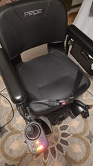 Pride GO-CHAIR MED Power Wheelchair Electric w/ Joystick, Seat Belt Black
