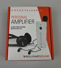 Williams Sound Pocketalker 2.0 Personal Amplifier with Microphone Manual Lanyard