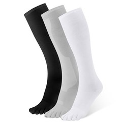 Toe Socks Compression Socks for Women & Medium Compression-black,white,grey