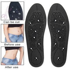 Black Foot Magnetic Massage Shoe Wellness Insole Acupressure Therapy Reflexology