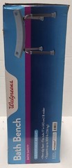 Walgreens Bath Bench Adjustable Height Fits Tubs 17″ & Wider Holds Up To 300lbs