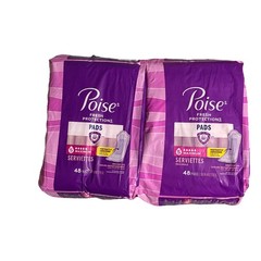 Poise Fresh Protection Pads #5 Maximum 2 Packs 48 Ea 96 in Total Pads