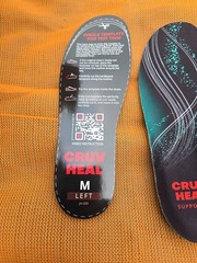 Cruv Heal Professional Strong Arch Support Insoles 220 Lbs+. Size M