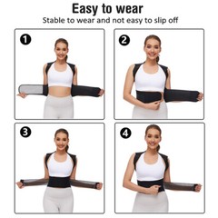 Posture Corrector Support Magnetic Back Shoulder Brace Belt Band For Women Men