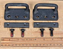 Pair Quantum Q6 Edge TIE DOWN BRACKETS WITH HARDWARE Track Insert Anchors