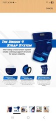 NVORLIY Knee Brace for Women Plus Size Navy. Extra Large