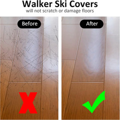 4 Pair Walker Ski Glide Covers Ski Glide Sock Covers Rollator Glider Accessories