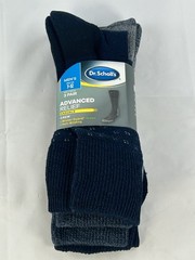 Dr. Scholl’s 3-pair pack Men’s Advanced Relief Casual Crew Socks Size 7-12 New
