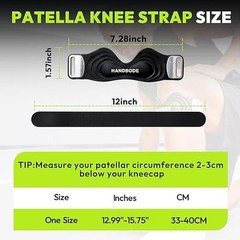 Patellar Tendon Support Strap, Silicone Knee Brace for men women