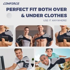Faja Hombro Compresión Cobre Ajustable Alivio Dolor Rotador AC Tendinitis