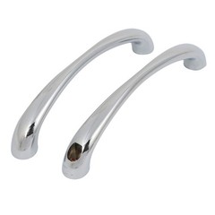 1 Pair 145 mm Hole Center Zinc Alloy Door Handle Back to Back Polished