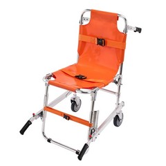 EMS Folding Stair Chair 350lb, Aluminum Alloy w/ 600D Mesh Seat & Back