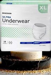 McKesson Ultra Underwear, Incontinence, Heavy Absorbency, XL, 56 CT