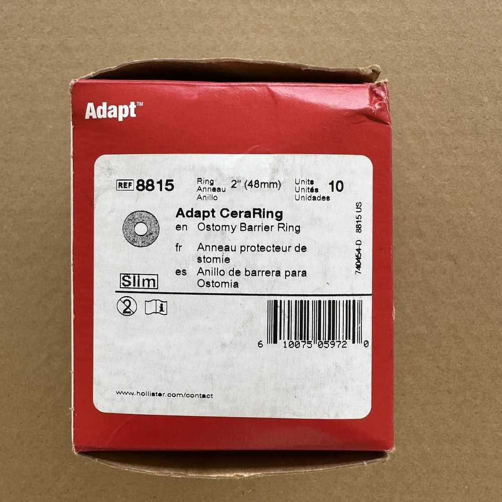 8 Count Hollister 8815 Adapt CeraRing Barrier Rings 2″ (48mm) Exp 2028 *See note