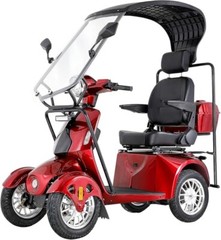 800W Heavy Duty Seniors Mobility Scooter with Sunshade Canopy 31 miles 500lbs